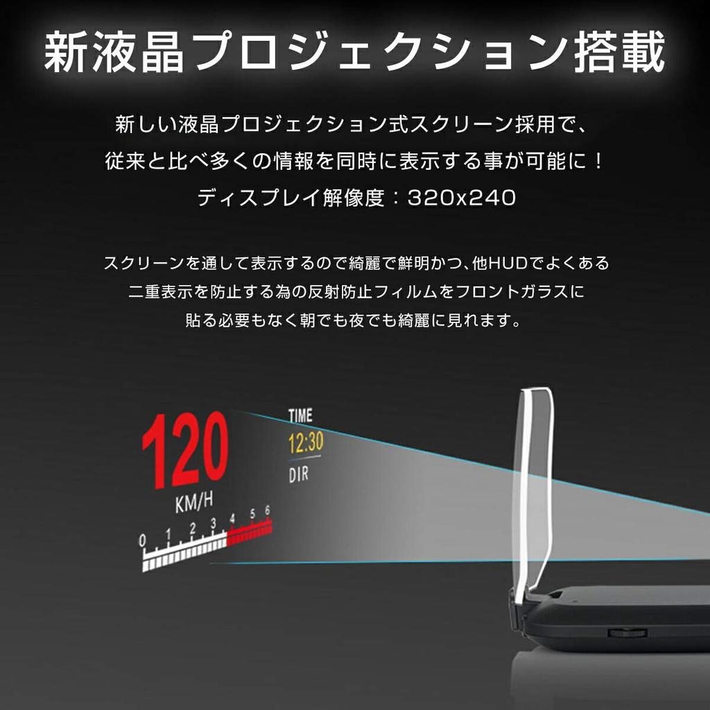 .B "C1-OBDGPS" HUD Head-Up Display C1 OBD2+GPS 27 Functions + 48 Types of Full Car Data