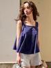 LA VIOLETTE Strap Flare Blouse