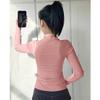 Grinding yoga clothes, high-end jackets, women's new sports running tops, stand-up collar, tight and thin zipper fitness clothes