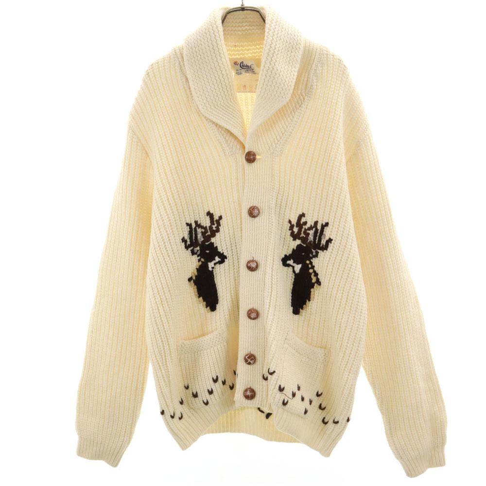 

Coldwell 60-е 70-е Ковичан Сделано в Канаде Скандинавский Вязаный кардиган с шалевым воротником с длинным рукавом Мужской Б/У