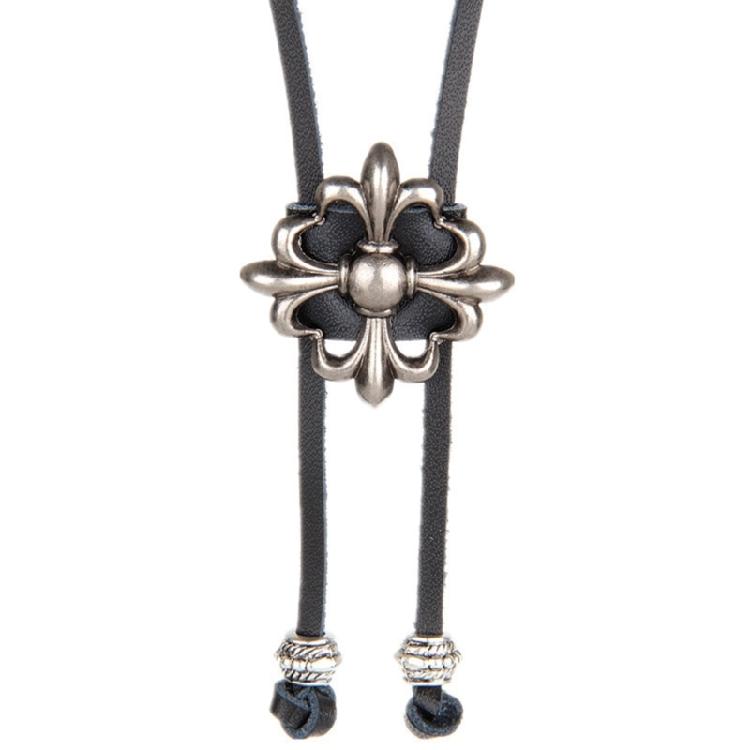 

Чоловічий американський Боло-краватка Західний Металевий Хрест Квітка Підвіска Шарм Ковбойське Намисто 1 чорний