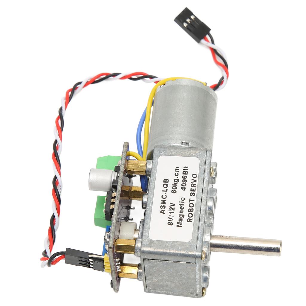 360 Degree Encoder Robot Servo High Power Stable 60Kg Worm Gear Servo for Robot Arm Valve Control