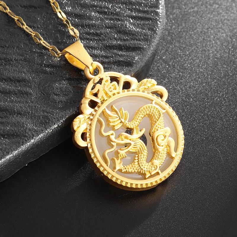 Prachtige Schitterende Zirconia Geluksdraak Hanger Ketting voor Mannen Vrouwen Mode Geluks Amulet Sieraden Cadeaus
