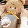 Soft Plush Car Tissue Box Cartoon Car Trash Bin Tissue Holder Paper Dispenser Case Vehicle Interior Accessory For Automobile SUV