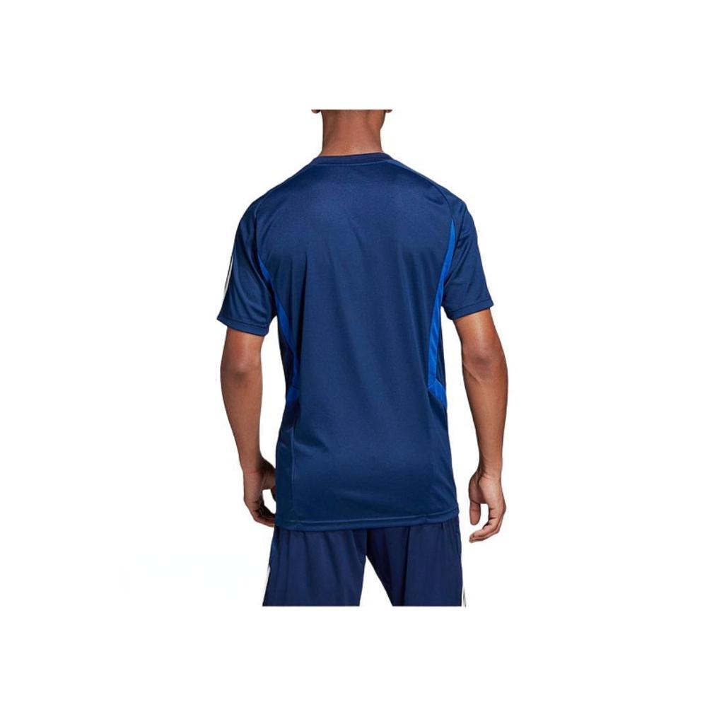 Adidas Alphabet Logo Print Short Sleeve Sweatshirt Men Tops Navy DT5286