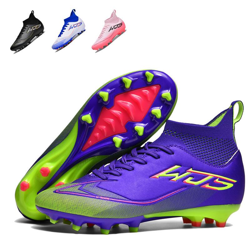 High-End High-Top Football Shoes Men'S And Women'S Professional Competition Training Shoes 1 Day, Non-Slip Eva Sole
