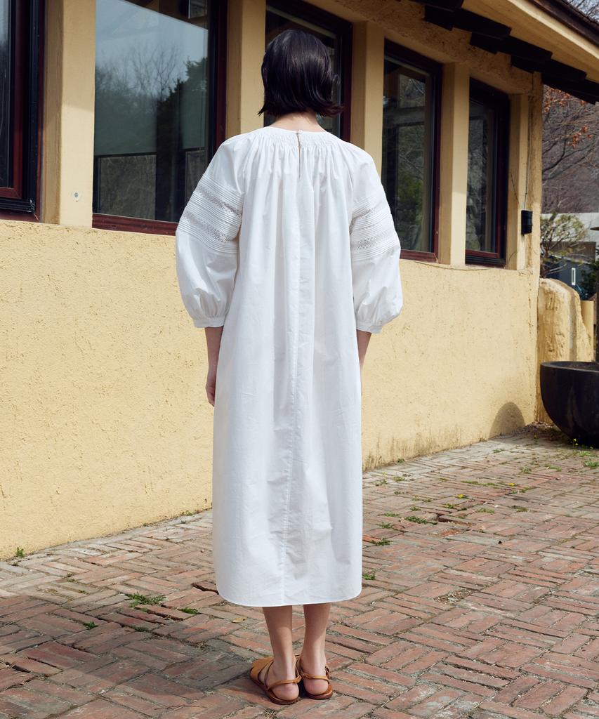 FRITUR Rosie Pintuck Dress White_F262Op06