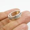 Silver Spinnerring, Ångestring, Meditationsring, Handgjord Ring, Designring i 925 Sterling Silver, Oro-ring, Tumring