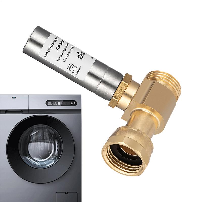 Water Hammer Arrestor Easy To Install High Temperature Brass Washing Machine for Laundry Room Washer Kitchen Hotel Laundry Pipe