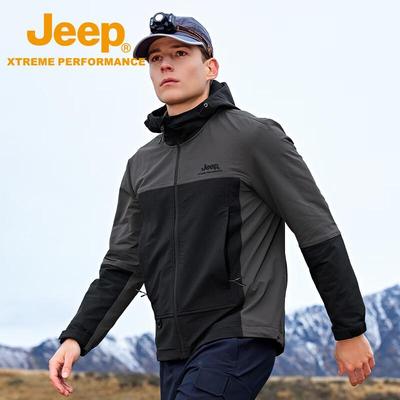 Men's Outdoor Waterproof Softshell Hiking Jacket
