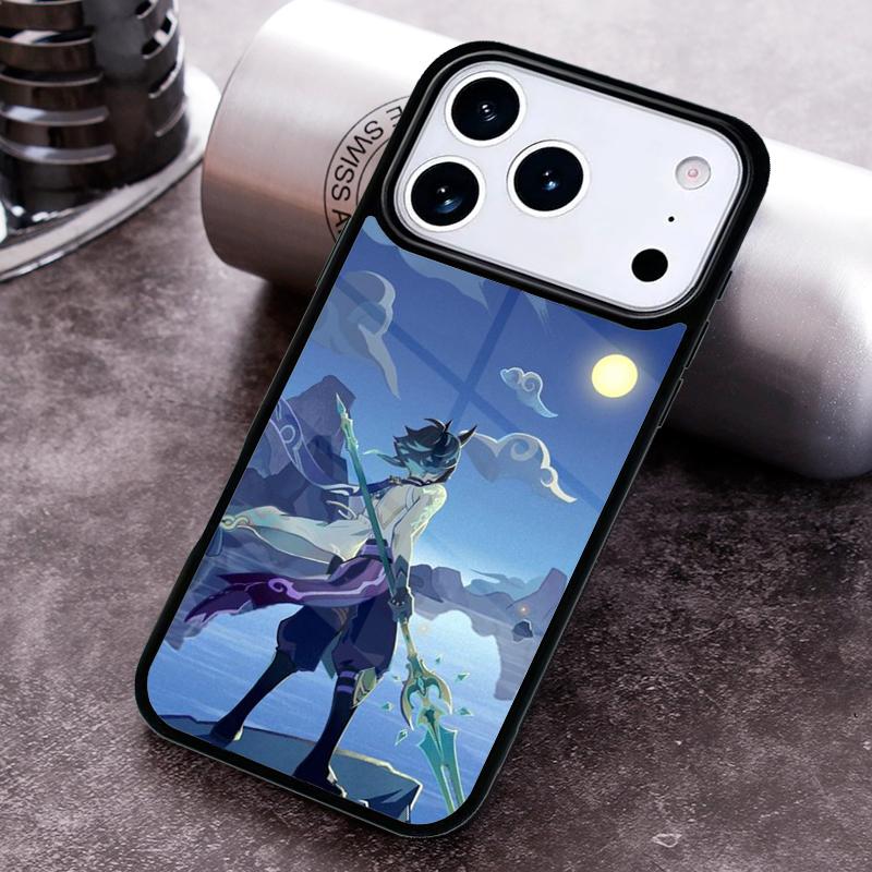 Genshin Impact Xiao soft Phone Case for iPhone 17 16 15 Pro Max Air 14 13 12 11 Plus Shockproof Cover