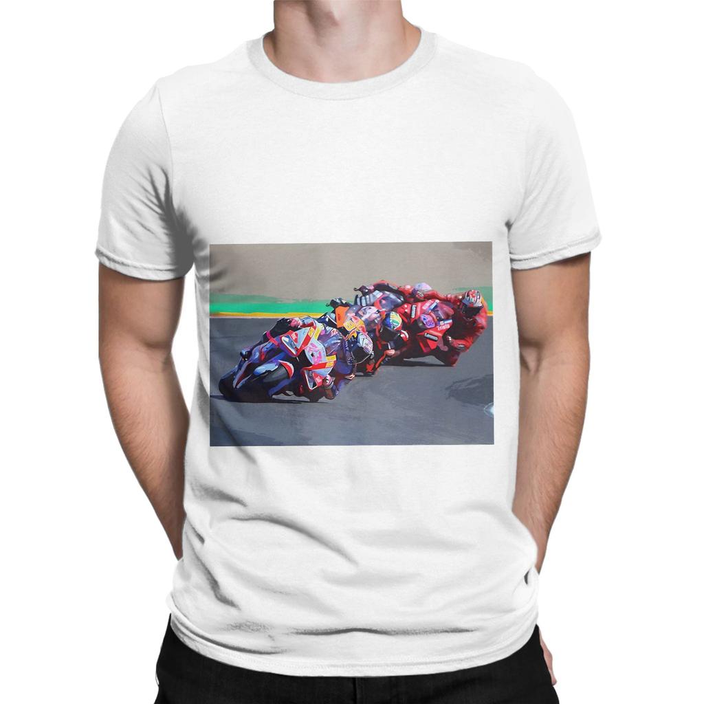 MotoGP Chasing Victory Funny Graphic 100 Cotton TShirt moto the gp Tees Tops For Unisex