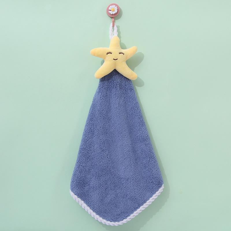 

Милое животное мультяшное быстросохнущее коралловое флисовое кухонное полотенце для рук 30x30CM