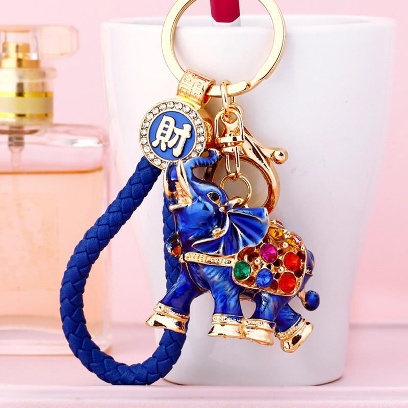 Stunning Rhinestone Elephant Car Keychain Creative Gift For Women With Unique Design