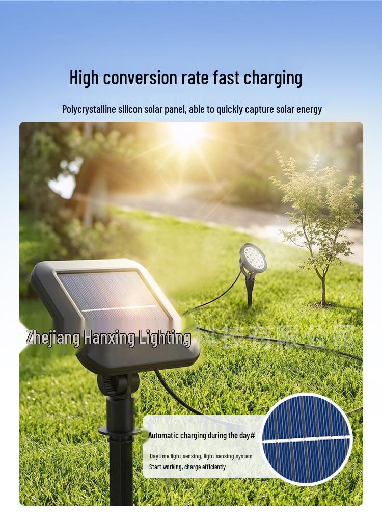 Waterproof Solar Tree Spotlight for Outdoor Courtyard and Garden