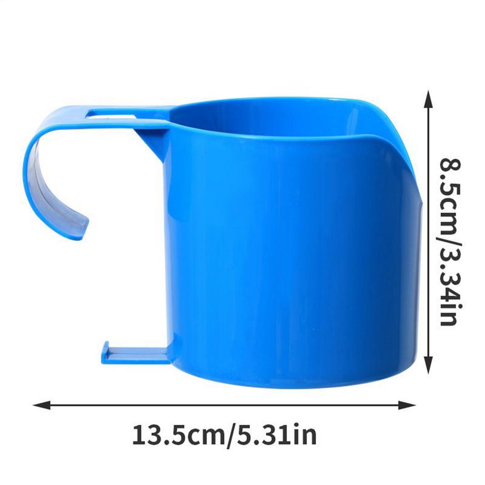 4pcs Poolside Cup Holder Swimming Pool Storage Rack No Punching Bottle Hanging Rack Pond Spa Pool Drink Beer Glass Holder
