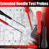 4Pcs 2mm Extended Needle Test Probes 600V/10A Non-Destructive Insulation Wire Piercing Needle Stainless Steel Extra Thin Electri