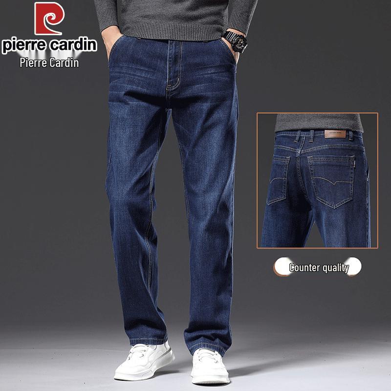 Pierre Cardin Men's Fleece-Lined Straight-Leg Jeans