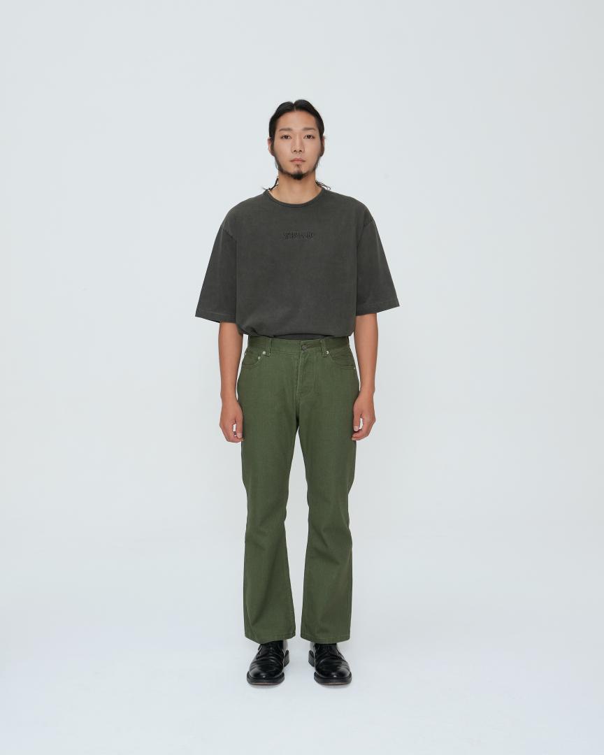 Kuntachi Embroidered Stay Wild Pigment Dyed Shortsleeve L