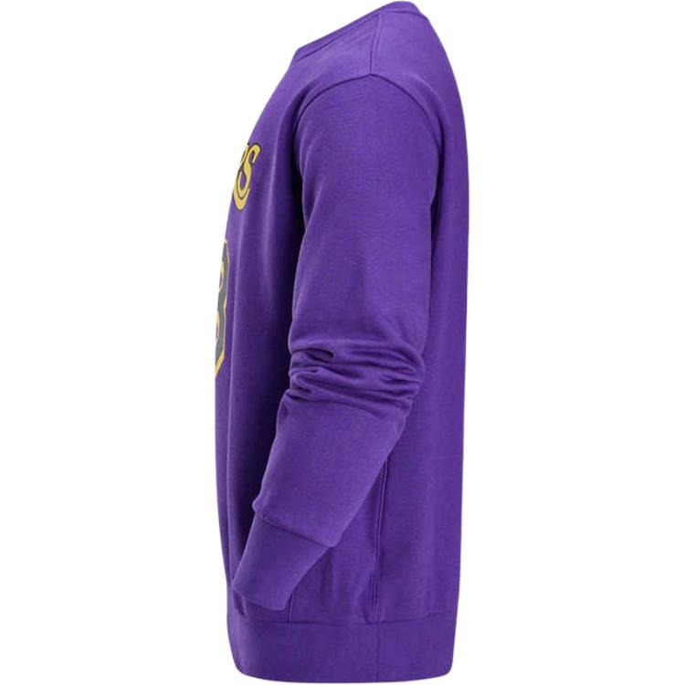 Jordan Los Angeles Lakers Letter Number Crew Neck Casual Long Sleeve T-Shirt Men Tops Field-Purple DN4718-508