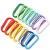10 Stück Legierung Karabiner Schlüsselanhänger Clip Bunte D-förmige Federverschluss Haken Für DIY Outdoor Camping Handtasche Schlüsselanhänger Zubehör