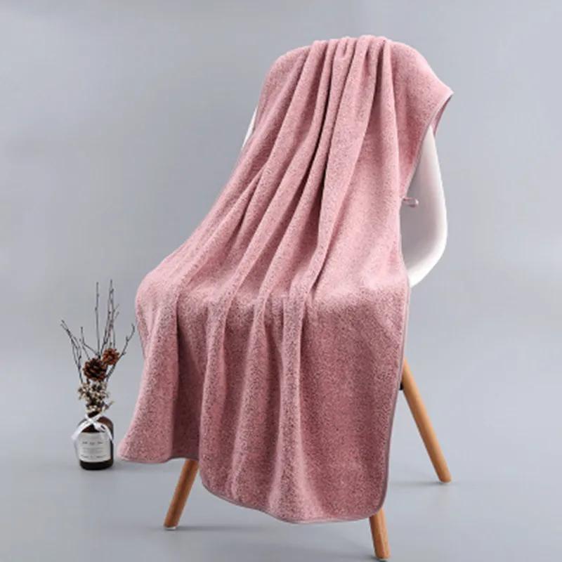 70x140cm Bamboo Charcoal Coral Velvet Bath Towel for Adult Soft Absorbent Microfiber Fabric Towel Household Bathroom Towel