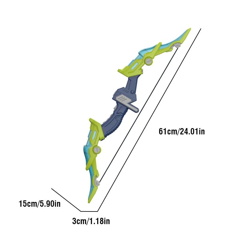 Children Archery Toys Set Led Light Bow Arrow Crossbow Outdoor Sports Suction Cup Target Large Soft Arrows Boy Shooting Toy Game