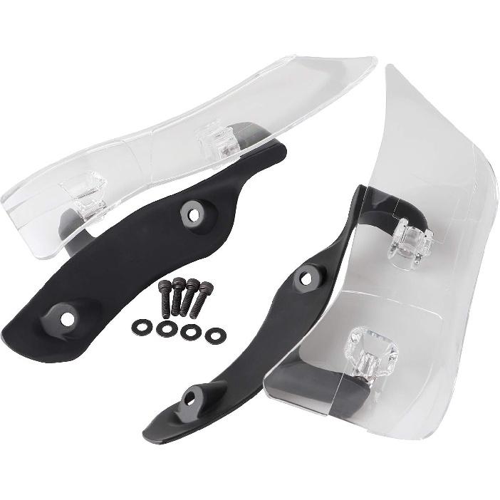 ABS Black Side Wing Adjustable Windshield Air Deflector for Harley Road Glide FLTRX 2015-2023