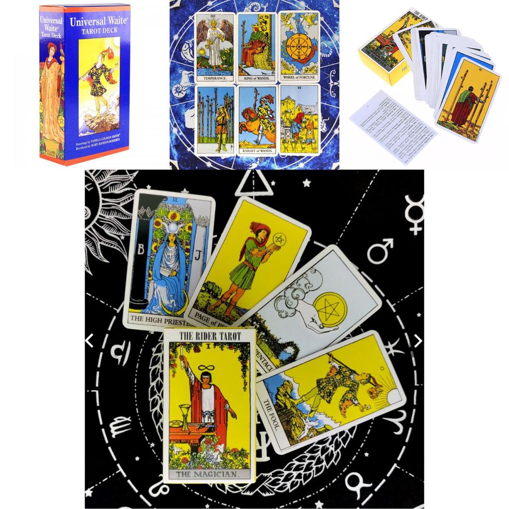 Classic Rider Waite Smith Tarot Deck With Unique Full Scene Illustrations For Insight