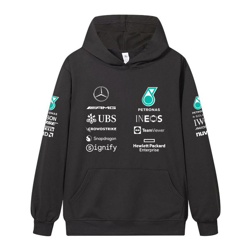 Red Bull חליפת מרוצים F1 המילטון ג'ורג' ראסל קפוצ'ון מדים קבוצתיים