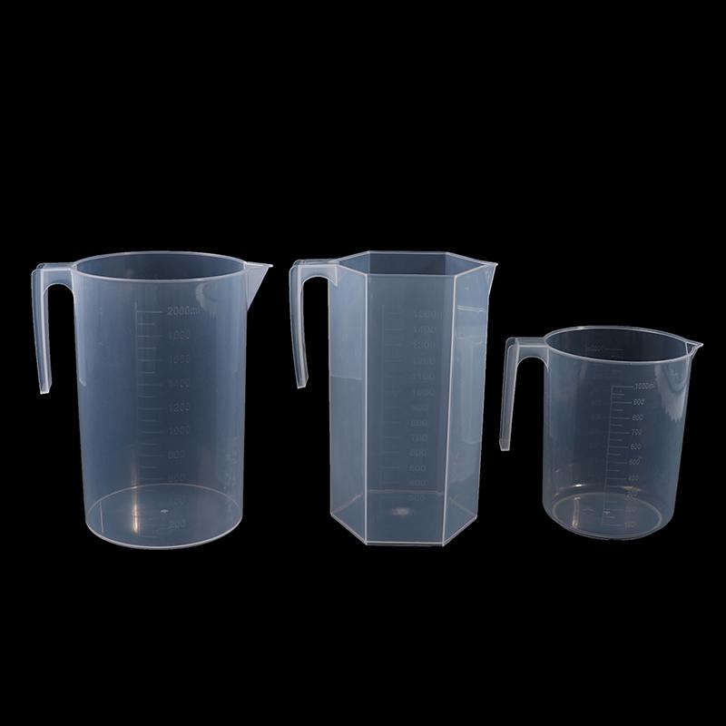 200/250/500/1000/1500/2000Ml Plastic Measuring Cup Jug Pour Spout Surface Kitche
