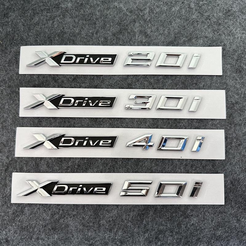 Compatible Side & Tail Badge for BMW X1, X3, X5, X6 xDrive Models: 20i, 28i, 30i, 35i, 40i