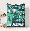 Custom Name Darth Vader Lightsaber Flannel Blanket Throw Blanket Soft Warm Sofa Bed Decor Unique Gift