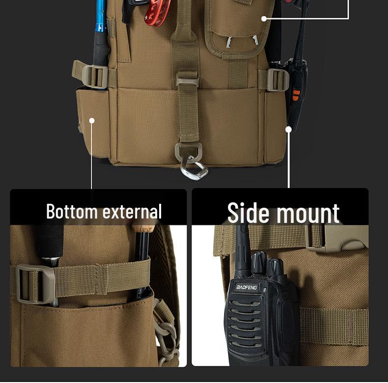 Waterproof Fishing Gear Backpack: Multifunctional Shoulder Bag for Outdoor Use