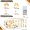 Tj022 Hand-Painted Stars Rainbow Sun Bronzing Wall Sticker Decoration Children'S Room Bedroom Background Self-Adhesive Wall Sticker