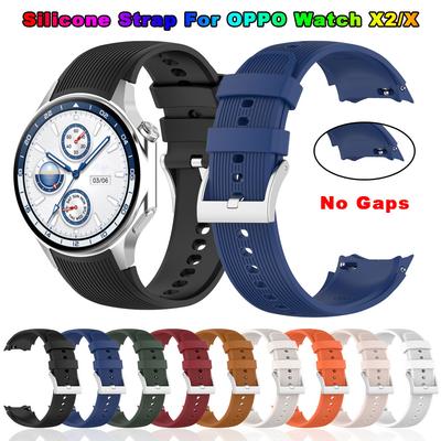 No Gap Silicone Watchband For Oppo Watch X X2 Replacement Correa Wristband For For OnePlus Watch 2 3 2R Smartwatch Band Bracelet