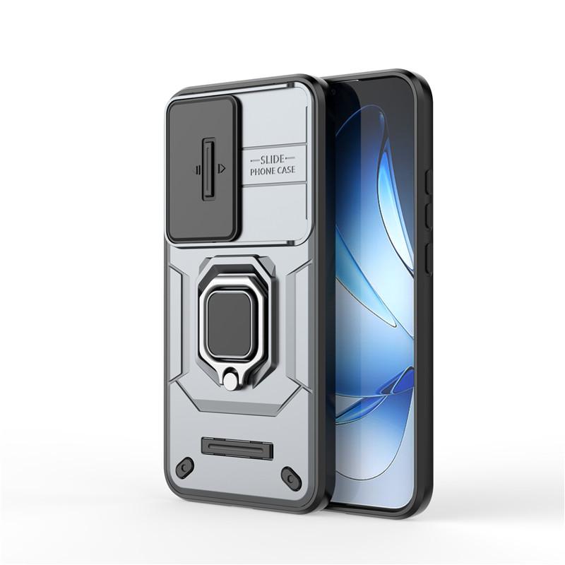 For OPPO Reno13 Case OPPO Reno13 Pro Cover Slide Camera Protector Bumper Ring Holder Protective Phone Cases On Reno 13 Pro Funda