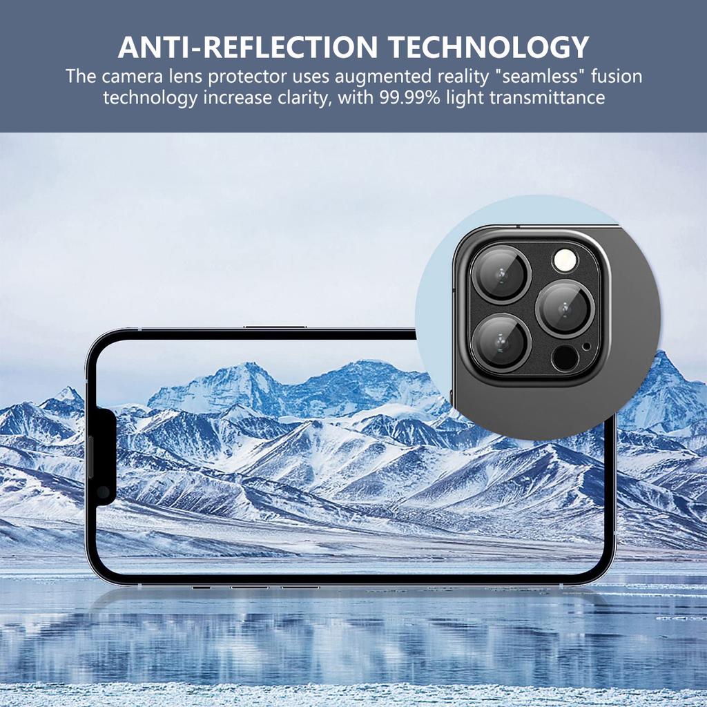 ENKAY HAT PRINCE For iPhone 16 Pro/16 Pro Max Camera Lens Protector Aluminum Alloy+Tempered Glass