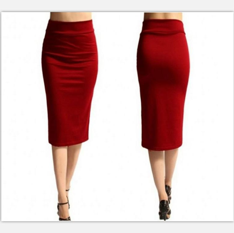 European and American Sexy Mid-Length Slimming Bodycon Pencil Skirt