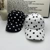 Atmungsaktive Polka Dot Baseballkappe Polyester Sonnenhut Japanischer Schirmmütze Reise