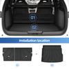 LUCKEASY Right Drive for Geely Starray EM-i 2025 2026 Car Floor Mats Cargo Liner Trunk Pad TPE 3D Foot Mat All Weather BLACK