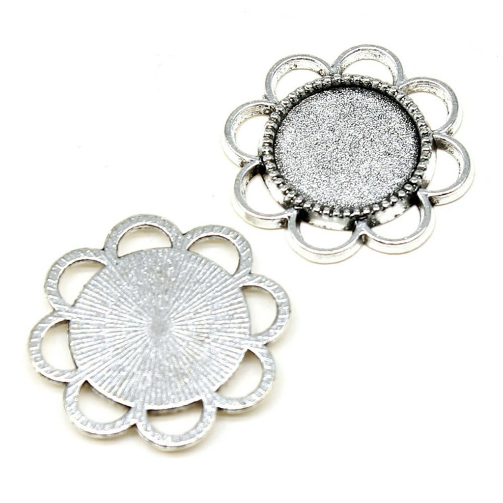 Accessories Parts Fit Round 8-15Mm Glass Cabochon Base Setting Tray Wedding Jewelry Findings QA016