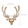 Deer Head Brooch with Antlers, Suitable for Wearing On Clothing
