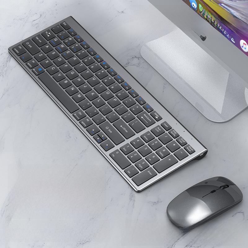 Yixin 109 Wireless Bluetooth Dual-Mode Keyboard and Mouse Set for iMac, iPad, Tablet, and Notebook