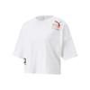 Love Oversized Tee With Logo Print Women Tops White 536688-02