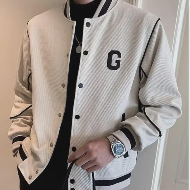 2023 Men's Trendy Baseball Jackets: Casual Spring/Autumn Sports Tops for Youth