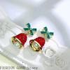 Personality Earrings New Year's Gift Red Bell Earrings With Unique Autumn And Winter Temperament High-end Atmosphere Fashionable