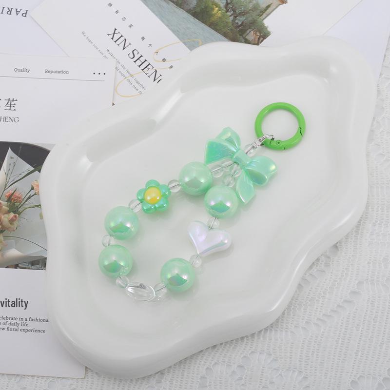 Buntes Blume Perlen Handy und Tasche Schlüsselanhänger Lanyard