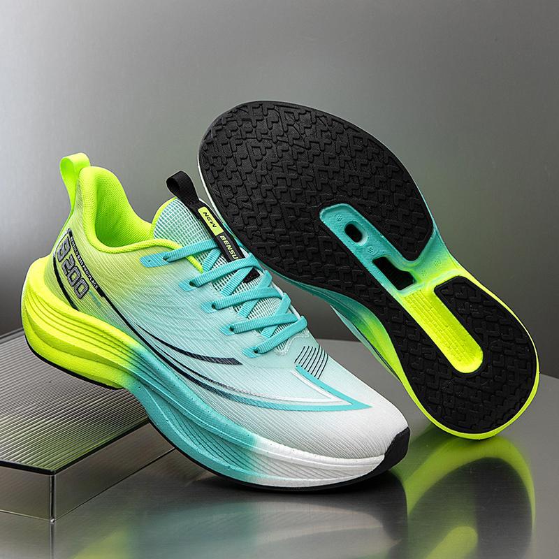 2025 carbon board running shoes men's 2025 spring mesh sports shoes men's teenagers junior high school students shock-absorbing running shoes