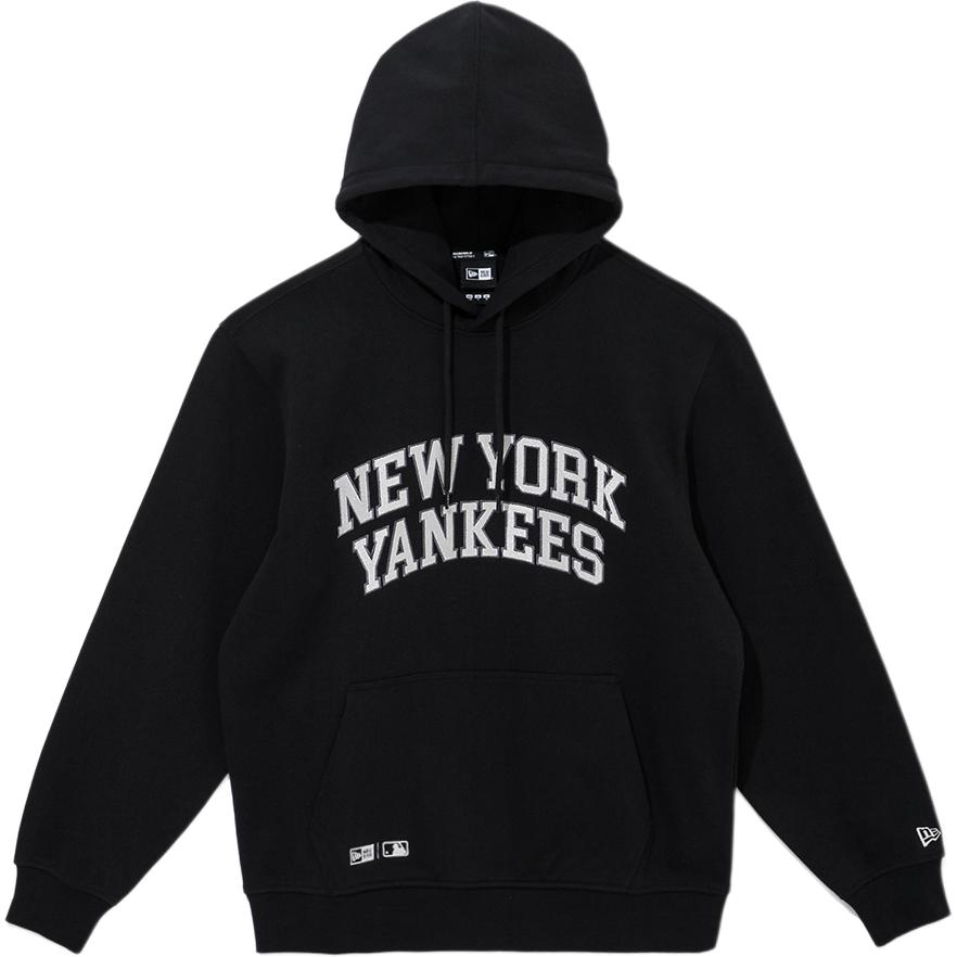 New Era MLB Letter Logo Embroidered Hooded Long Sleeve Pullover American Sweatshirt Unisex sweatshirt Black 14397988